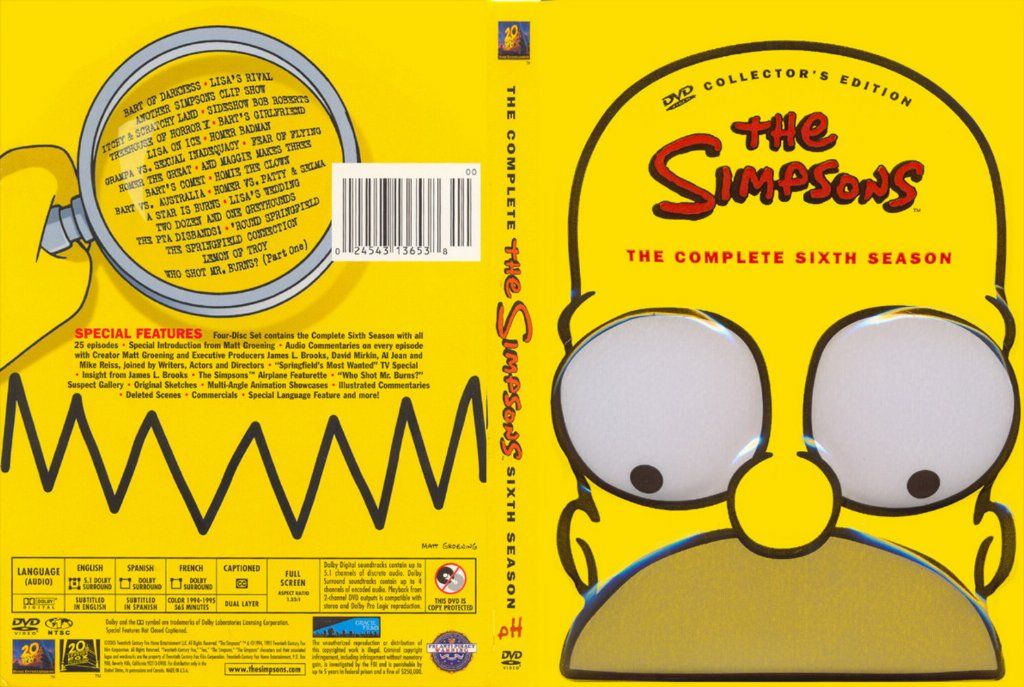 The Simpsons Season 6 เดอะซิมป์สันส์ ปี 6 ตอนที่ 1-25 ซับไทย