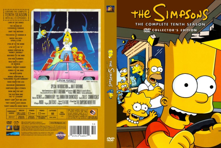 The Simpsons Season 10 เดอะซิมป์สันส์ ปี 10 ตอนที่ 1-23 ซับไทย