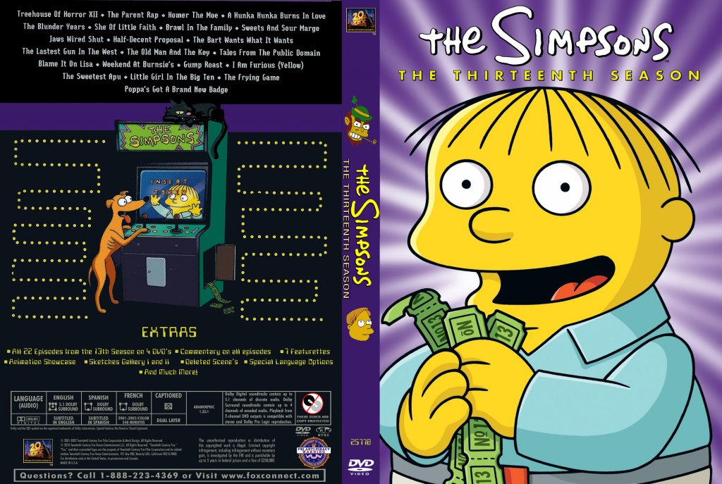 The Simpsons Season 13 เดอะซิมป์สันส์ ปี 13 ตอนที่ 1-22 ซับไทย