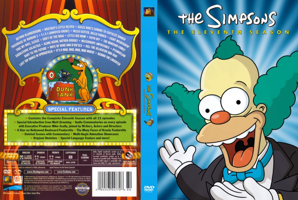 The Simpsons Season 11 เดอะซิมป์สันส์ ปี 11 ตอนที่ 1-22 ซับไทย